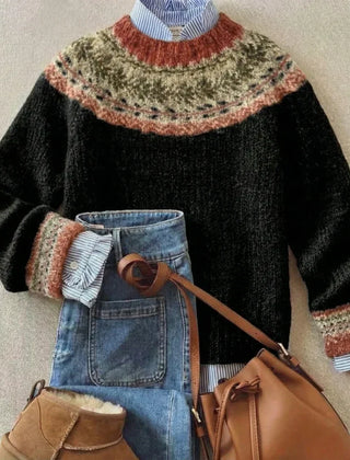Samantha™ | Chic Vintage Knit Sweater