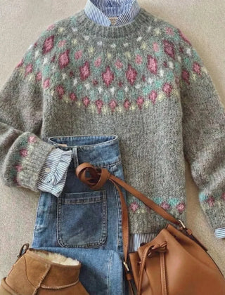 Rebecca™ | Chic Vintage Knit Sweater