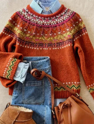 Simona™ | Chic Vintage Knit Sweater
