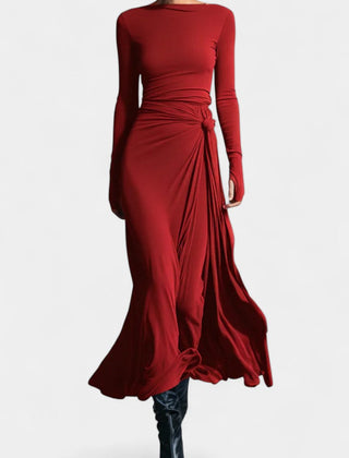 Armelle Long Wrap Dress
