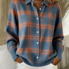 ANNA | PLAID KNIT CARDIGAN